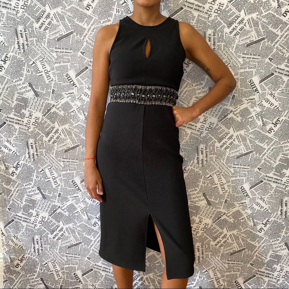 NWOT Topshop chic black dress size 4